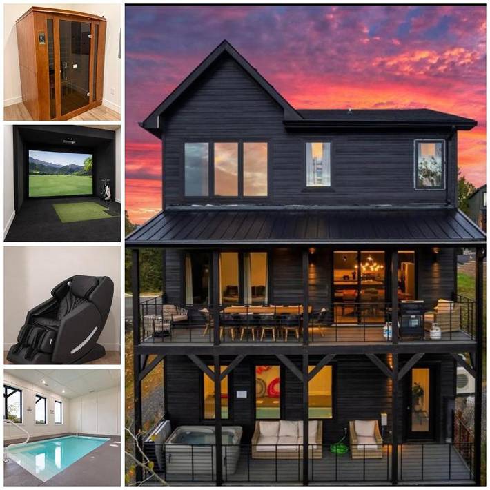 Ferienhaus für 16 Personen, mit Balkon und Sauna sowie Whirlpool und Pool - 1