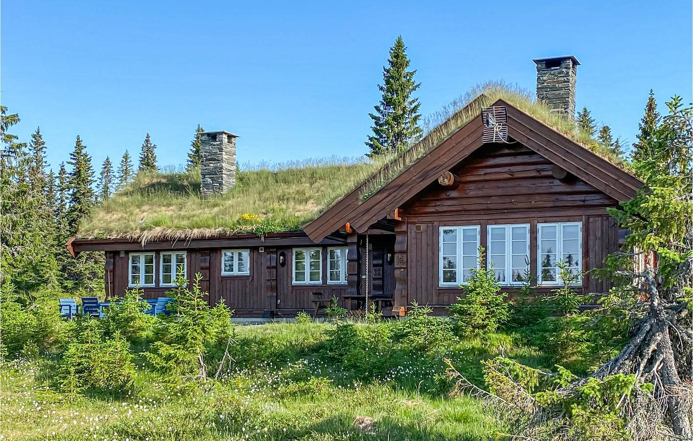 Feriehus for 5 personer med hage in Sjusjoen, Ringsaker 
