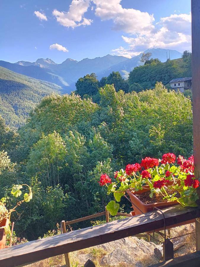Chalet pour 7 personnes, avec Balcon et Terrasse ainsi que Jardin et Vue à Villar Pellice