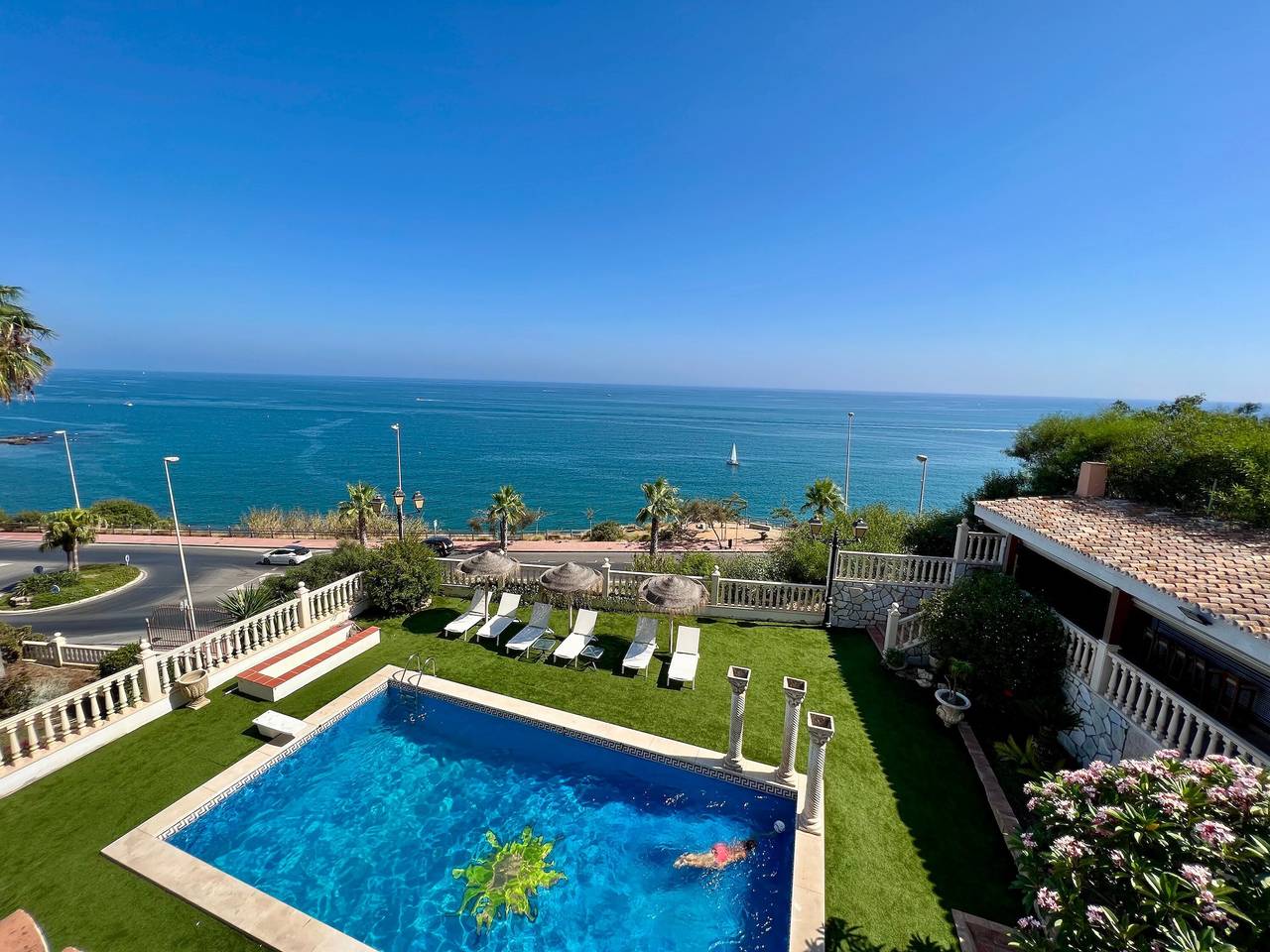 Villa « Sunrise Benalmádena » avec vue mer, Wi-Fi et climatisation in Benalmádena Costa, Benalmádena