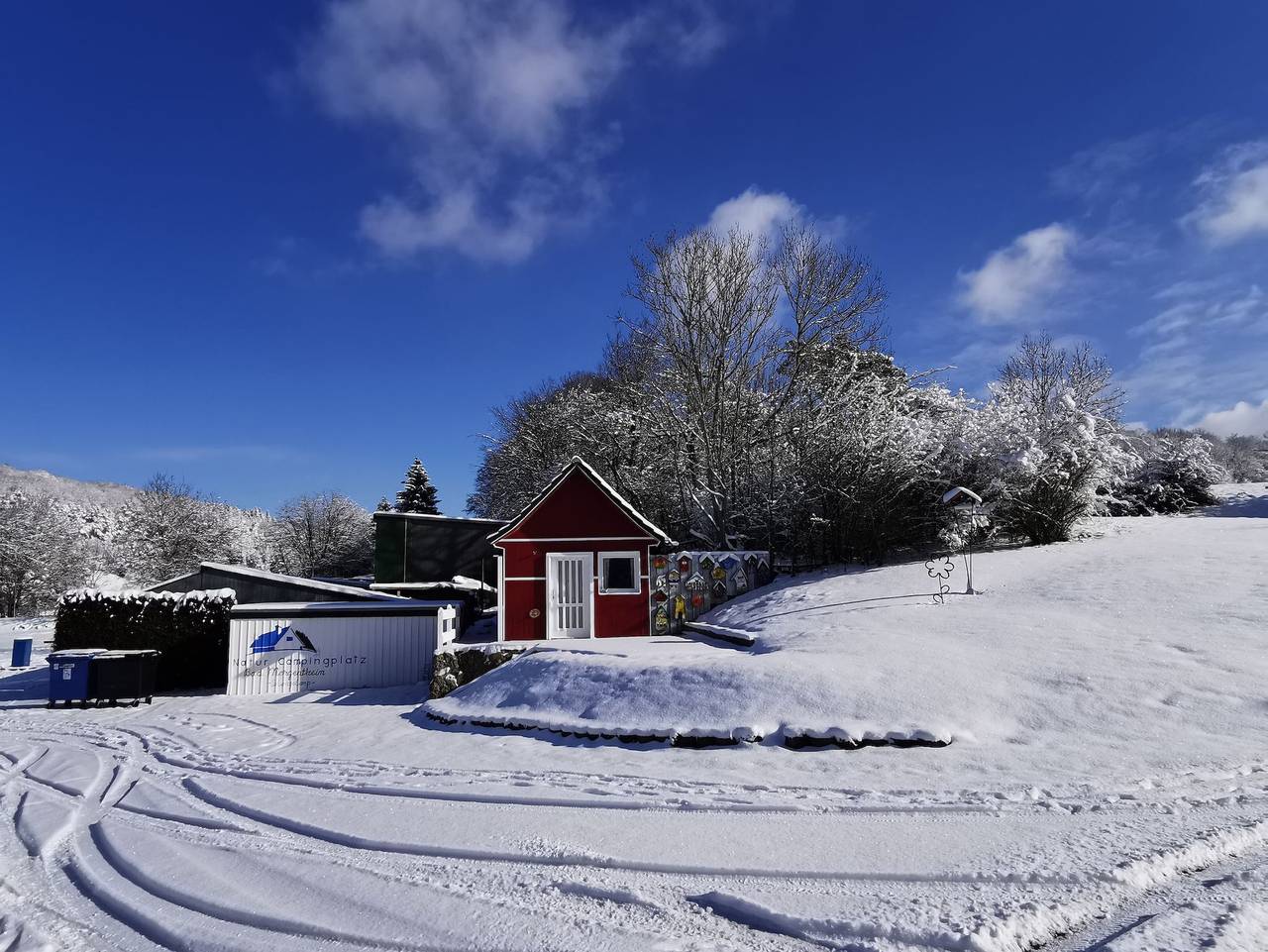 Mietunterkünfte Naturcampingplatz Bad Mergentheim - Mobilheim Pionier, 2 Schlafzimmer, Terrasse, max. 2 Erwachsene und 2 Kinder in Bad Mergentheim, Taubertal