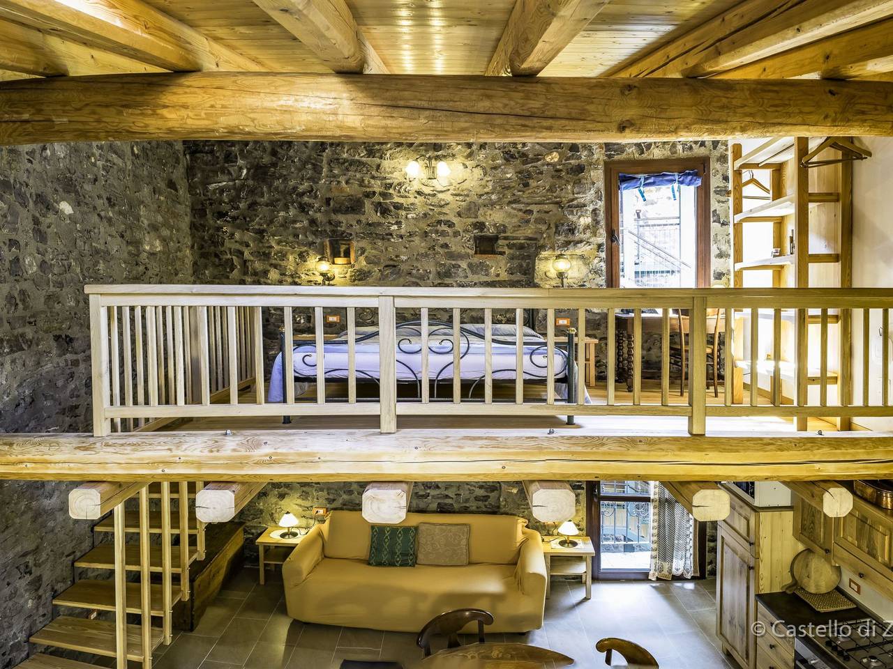 Appartement entier, Studio-Apartment mit Zwischengeschoss in einem historischen Gebäude in Zorzino in Riva di Solto, Commune de Riva di Solto