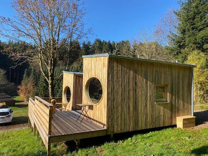 Chalet für 3 Personen, mit Terrasse und Ausblick in Gelenau (Erzgebirge)