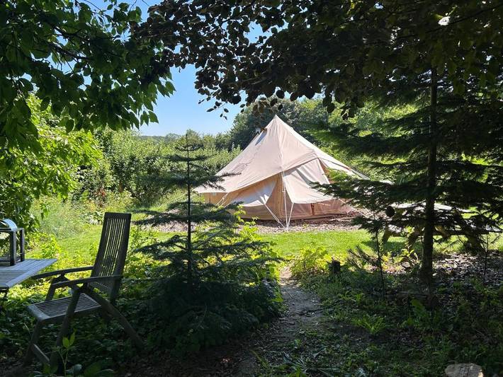 Camping für 4 Personen, mit Terrasse und Garten sowie Ausblick auf Fünen