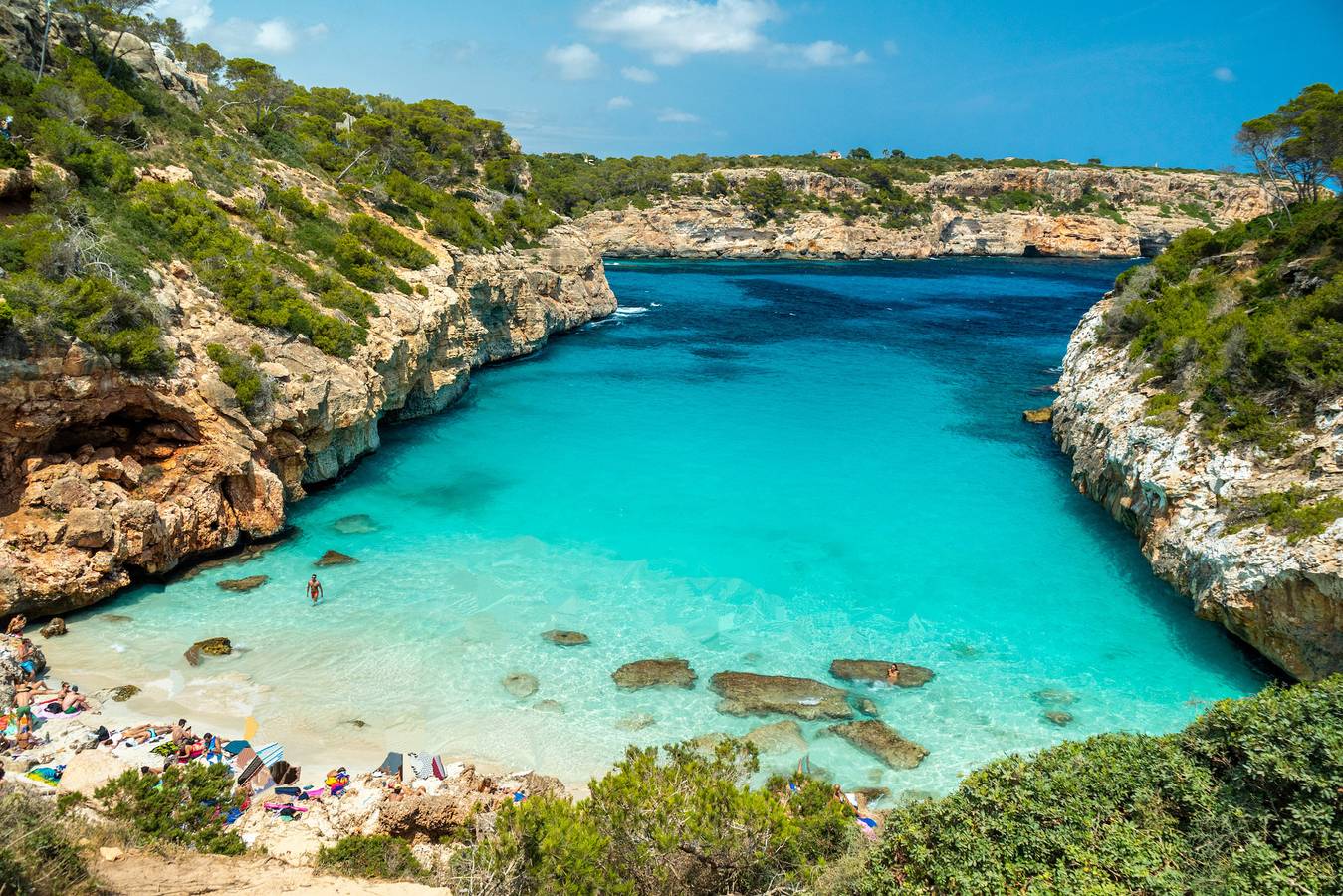 Ses Sevines Etv/1786 für 5 nur 40 m vom Meer entfernt in Cala s'Almonia, Santanyí