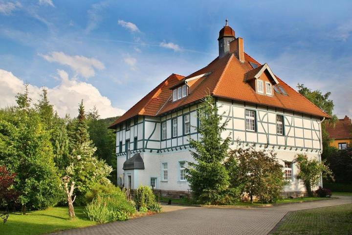 Ferienwohnung für 2 Personen, mit Terrasse und Garten sowie Ausblick in Kyffhäuserland
