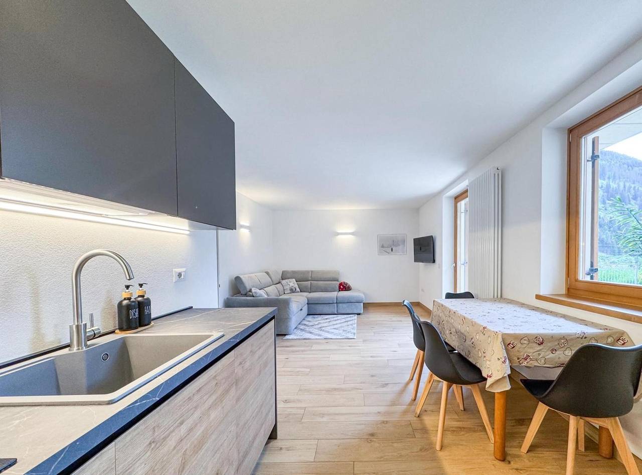 Ganze Wohnung, Apartment 'Cà Vermigliana' mit Seeblick, privater Terrasse und Wlan in Fraviano, Vermiglio