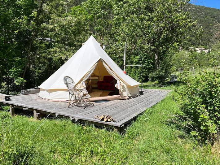 Tente pour 2 personnes, avec Jardin et Vue