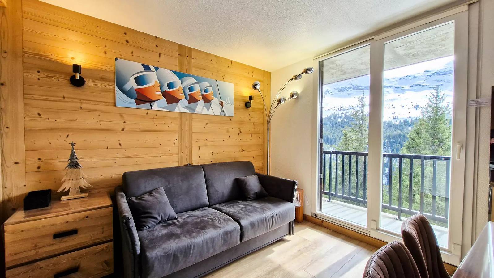 Gehele studio, Volledig gerenoveerde studio met cabine · Centrum station · Balkon in Flaine, Arâches-la-Frasse