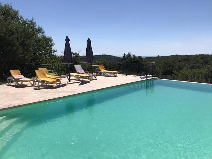 Maison de vacances pour 37 personnes, avec piscine ainsi que vue et jardin, animaux acceptés dans le Gard - 2