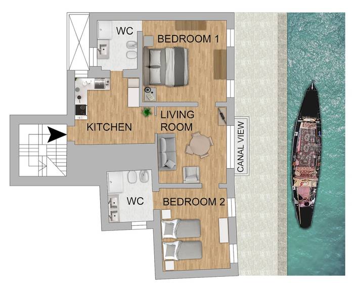 Ganze Wohnung, Riva Degli Schiavoni Boutique Apartment in Venedig, Venedig Provinz