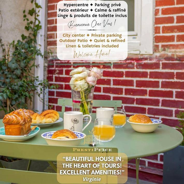 Villa pour 8 personnes, avec terrasse à Tours