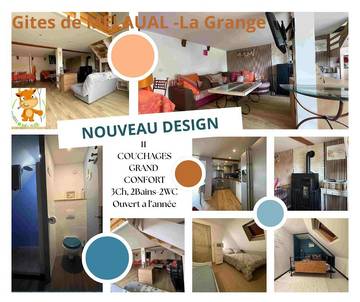 Gîte pour 11 personnes, avec jardin et terrasse, animaux acceptés à Soulages-Bonneval