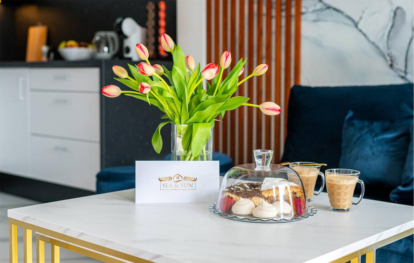 Ferienhaus für 4 Personen mit Terrasse in Sarbinowo, Powiat Koszaliński