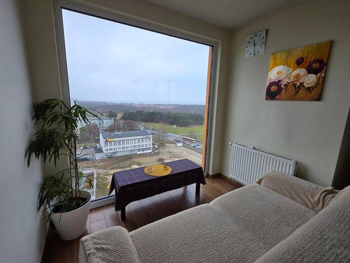 Apartament wakacyjny dla 12 osób, z Balkon i Taras oraz Widok w Przymorze