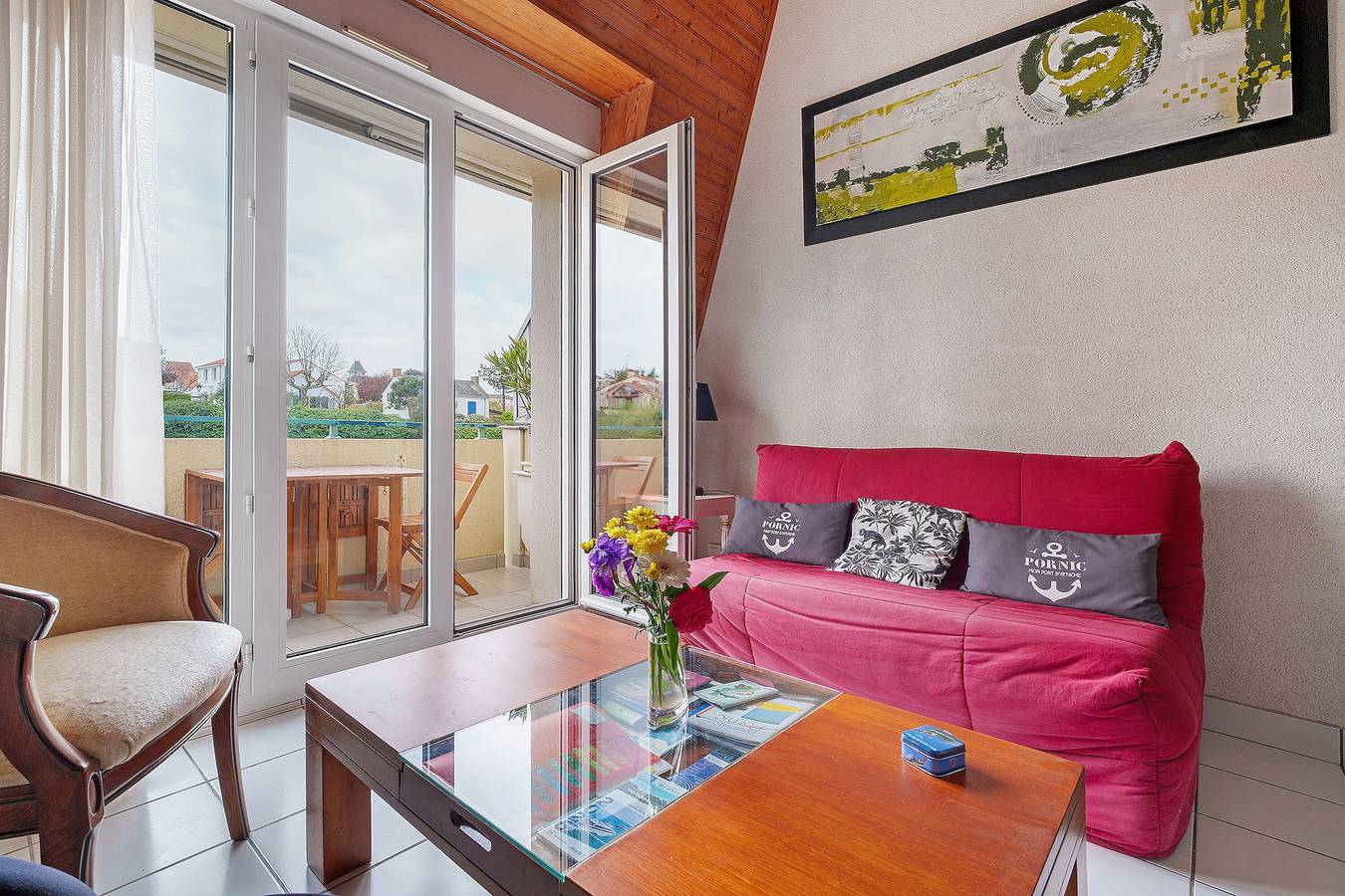 Apartamento entero, Apartamento «Le Cormoran» con balcón sur, a 2 pasos del puerto in Pornic, Côte de Jade
