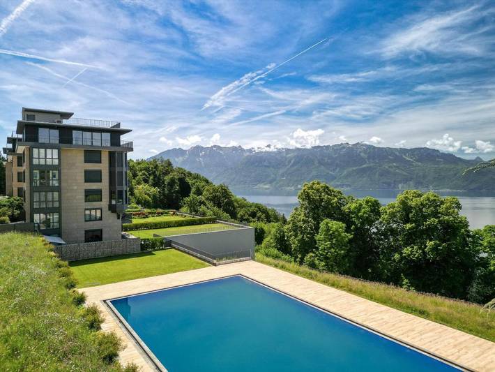 Gîte pour 4 personnes, avec vue ainsi que piscine et terrasse à Puidoux - 4