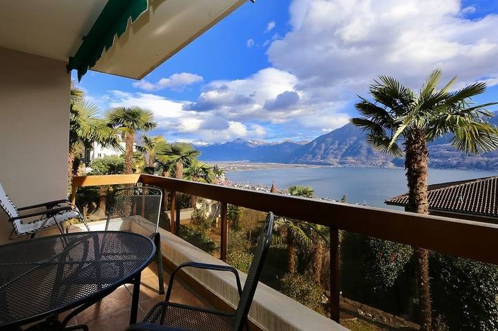 Ferienwohnung für 3 Personen, mit Balkon und Sauna in Orselina