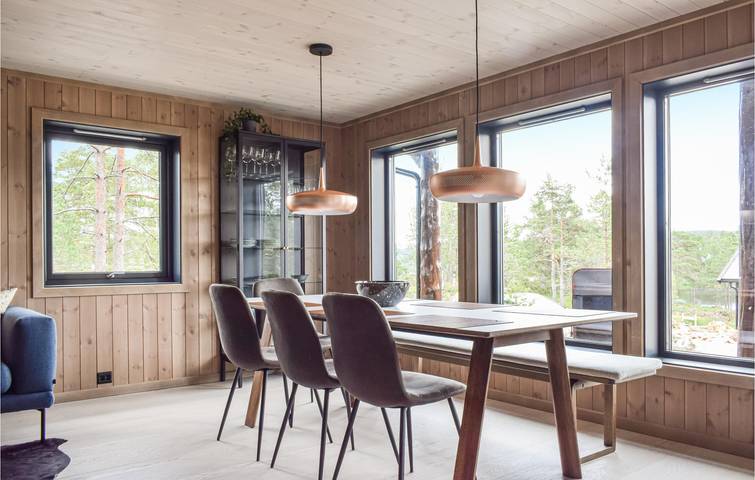 Ferienhaus für 8 Personen mit Sauna in Birkenes