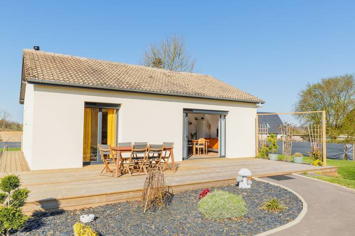 Ferienhaus für 4 Personen, mit Balkon und Garten in der Normandie