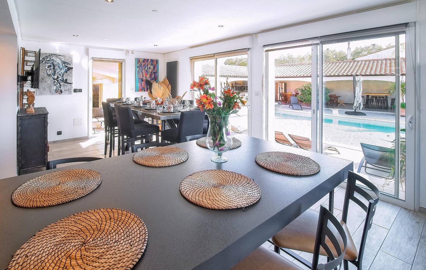 Apt avec piscine chauffée, parking et internet - Saint-Martin 1km in Saint-Martin-de-Crau, Région d'Arles