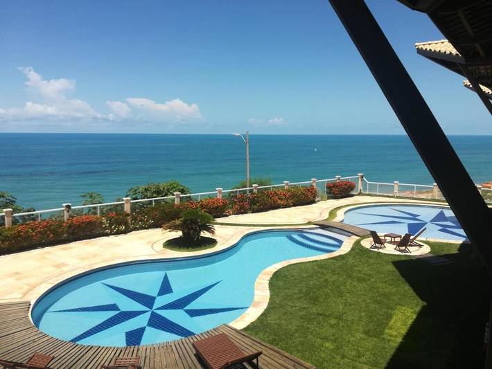Casas e apartamentos de temporada para 5 pessoas, com jardim e balcão e ainda piscina em Canoa Quebrada