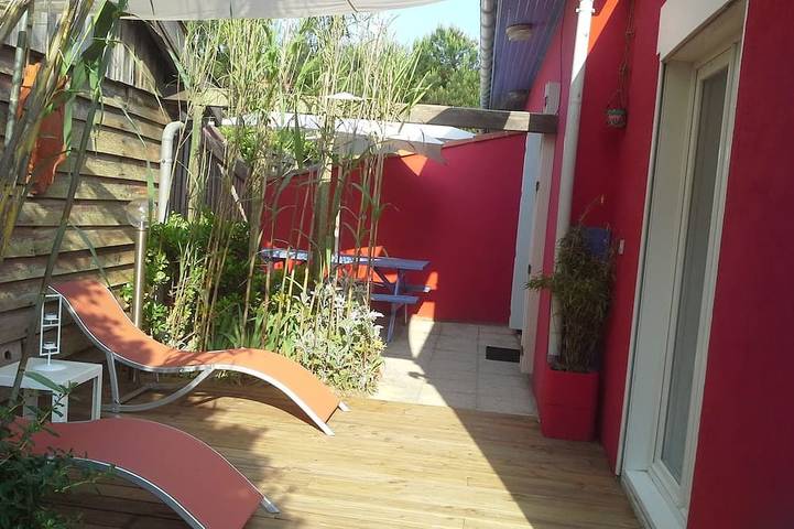 Ferienwohnung für 4 Personen, mit Whirlpool und Terrasse in Mimizan Plage