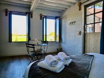 Chambre d’hôte pour 4 personnes, avec vue ainsi que jardin et vue sur le lac à Quend