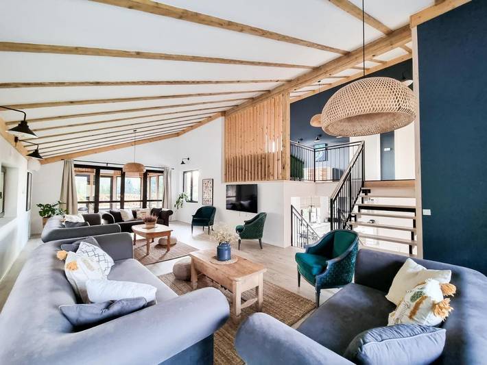 Dom wakacyjny dla 12 osób, z Balkon i Taras oraz Ogród i Sauna w Sosnówka
