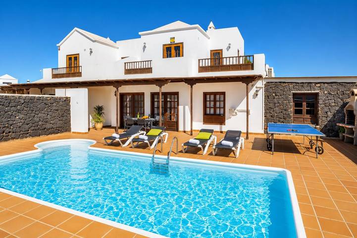 Ferienhaus für 6 Personen, mit Meerblick und Balkon sowie Terrasse und Garten in Playa Blanca - 4