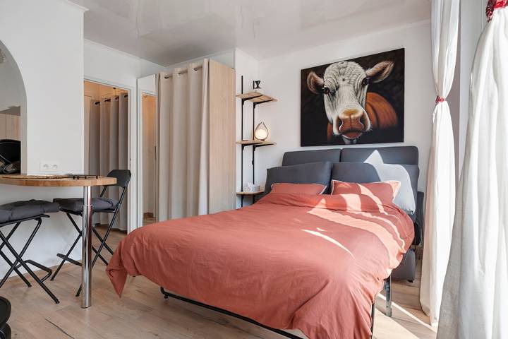 Entire apartment, Studio 'Centre Historique, 500m de la gare, quartier Steinbach' with Balcony in Mulhouse, Mulhouse region