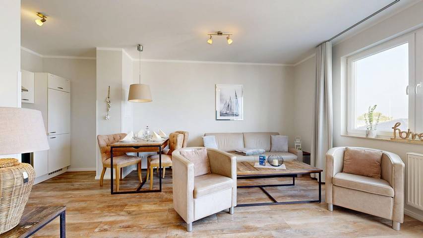 Ferienwohnung für 4 Personen, mit Balkon und Garten sowie Sauna in Ostseebad Binz, Binz