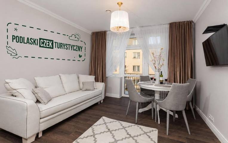 Apartament wakacyjny dla 6 osób, z Ogród i Widok w Białystok