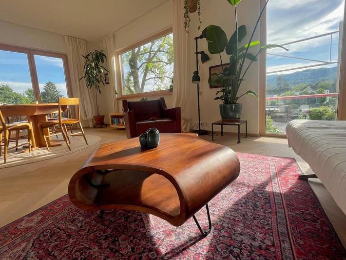Ferienwohnung für 4 Personen, mit Balkon und Terrasse sowie Ausblick