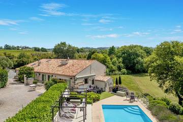 Cottage pour 14 personnes, avec jardin et jacuzzi à Razac-de-Saussignac