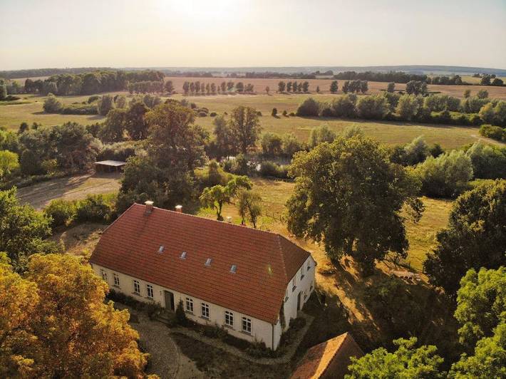 Ferienhaus, mit Terrasse und Garten sowie Ausblick