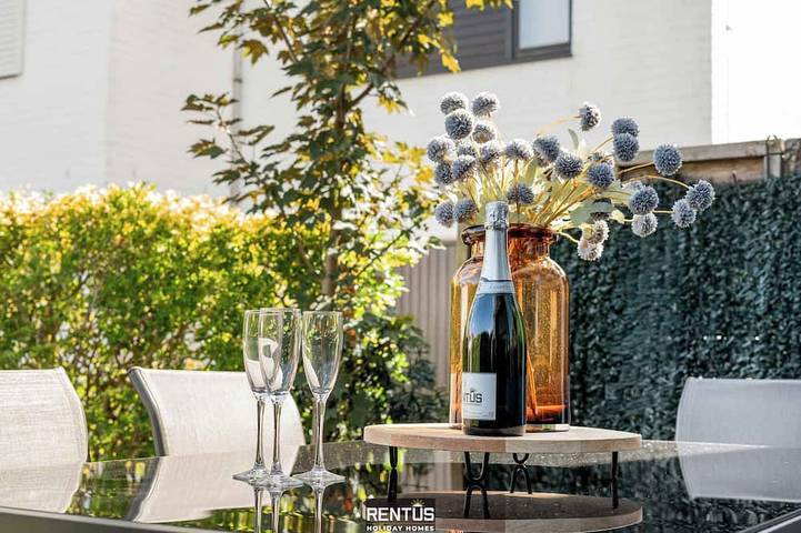 Ferienhaus für 5 Personen, mit Balkon und Garten, mit Haustier