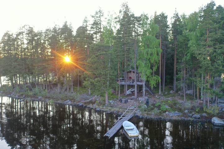 Ferienhaus für 4 Personen, mit Terrasse und Garten in Västernorrland
