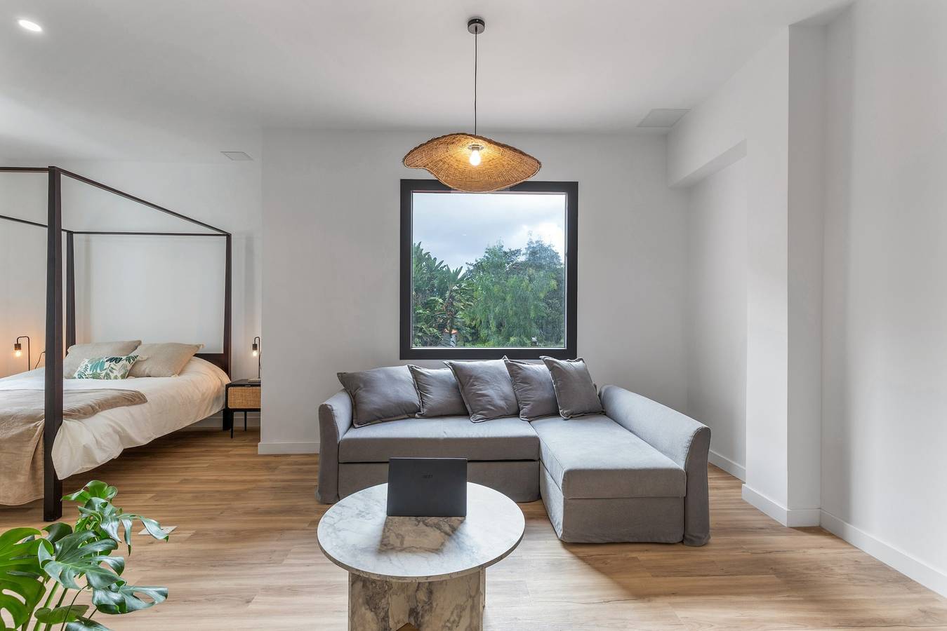 Ganze Wohnung, Ferienwohnung '5' mit Bergblick, Gemeinschaftsterrasse und Gemeinschaftsgarten in Moya, Gran Canaria Nord