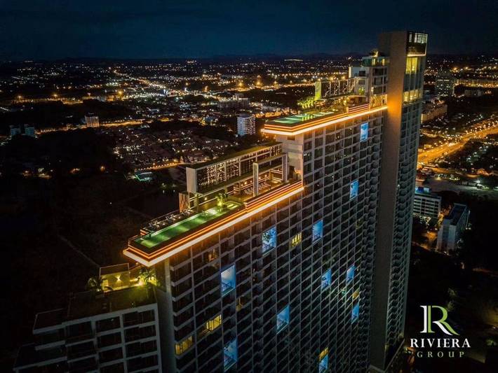 Ferielejlighed for 4 personer, med udsigt og have såvel som sauna og pool, husdyr tilladt i Pattaya