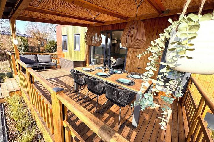 Chalet für 6 Personen, mit Garten