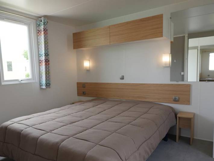 Camping Paradis Les Galets de la Mollière - Mobilheim 4 personen - Pmr 2 Schlafzimmer Gasherd Kühlschrank Geschirr Fernseher in Cayeux-sur-Mer, Abbeville und Umgebung