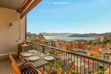 Gîte pour 4 personnes, avec balcon/terrasse à Lerici