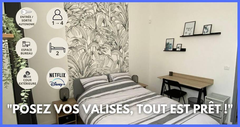 Appartement de vacances pour 4 personnes, avec terrasse, animaux acceptés