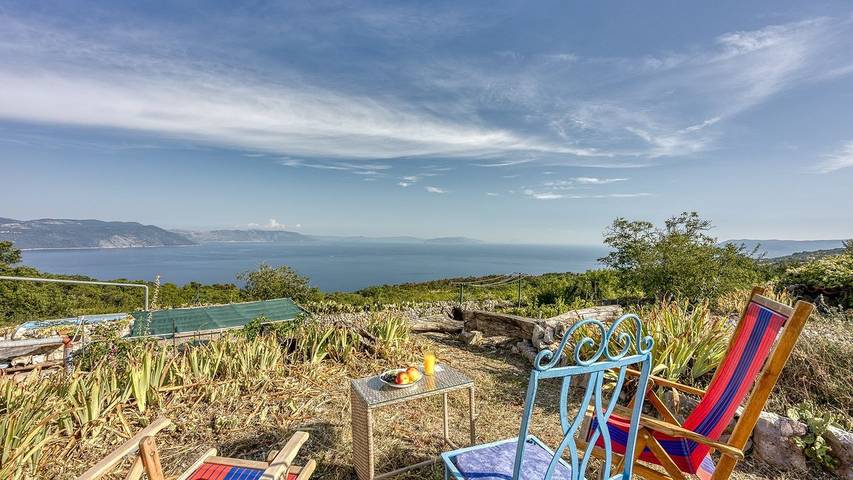 Ferienhaus mit Meerblick für 3 Personen, mit Pool und Garten, mit Haustier in Istrien