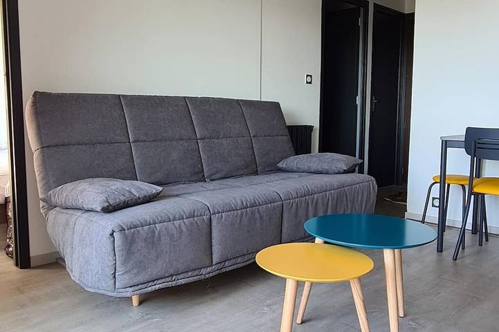 Ganze Wohnung, F2 Komfortabel, 2 Minuten zum Strand und Hafen in Carnon-Plage, Mauguio