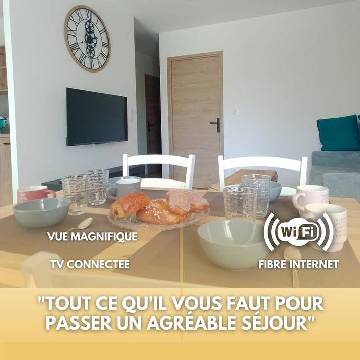 Appartement de vacances pour 4 personnes, avec balcon et vue