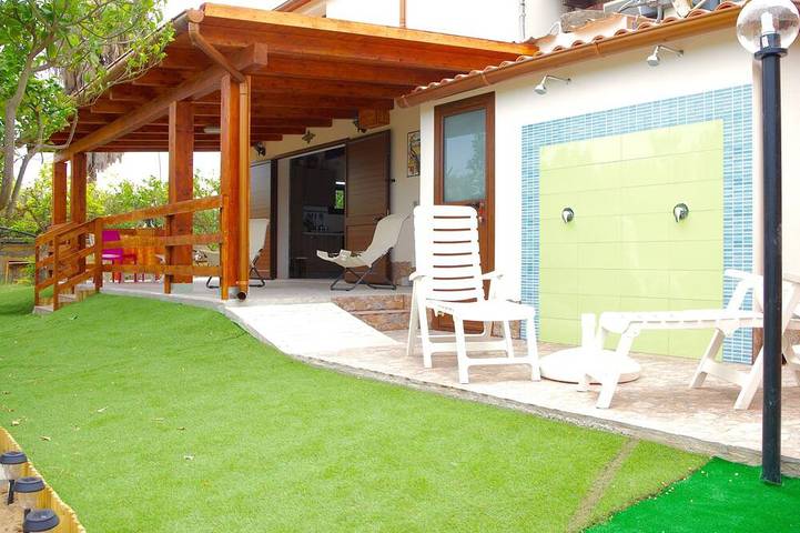 Ferienhaus für 4 Personen, mit Garten und Balkon, mit Haustier