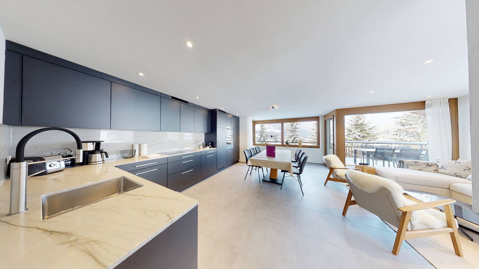 Ganze Wohnung, Wohnung mit Hotel-Spa & Pool in Churwalden, Plessur Alpen