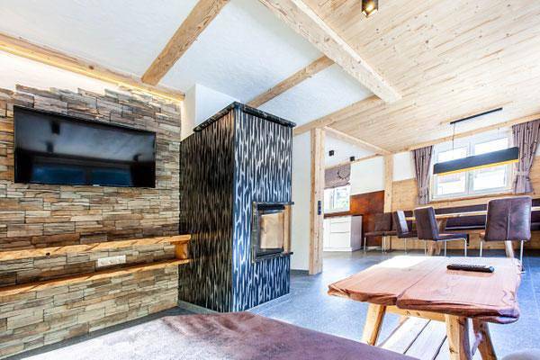 Ferienwohnung für 6 Personen, mit Terrasse und Garten sowie Ausblick